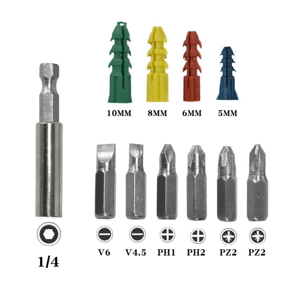 Jogo De Brocas Bits E Buchas 300 Peças Com Maleta - 5