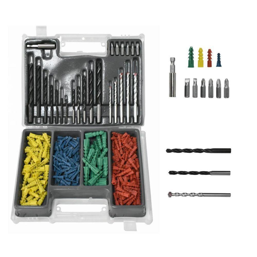 Jogo De Brocas Bits E Buchas 300 Peças Com Maleta - 9