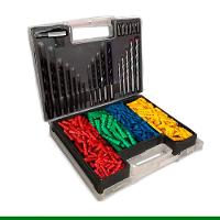 Jogo De Brocas Bits E Buchas 300 Peças Com Maleta - 1