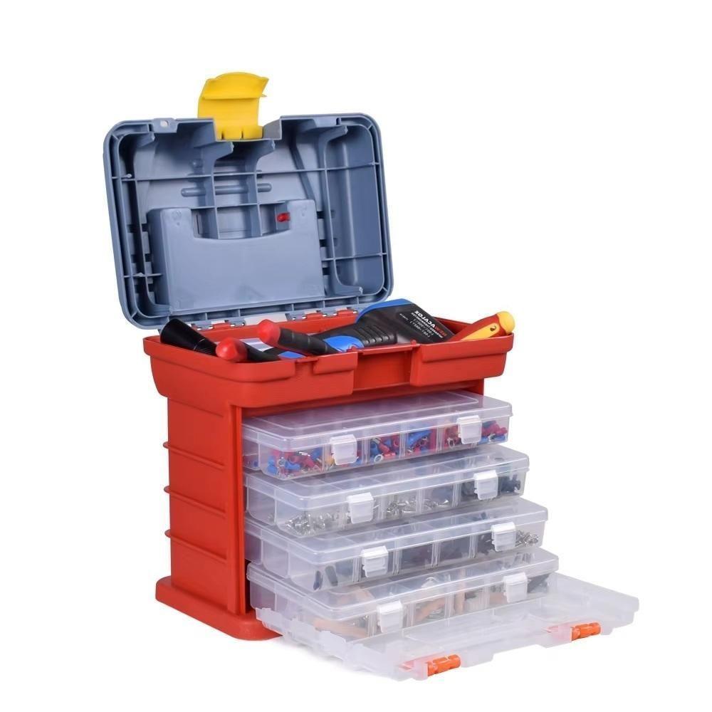 Maleta Pescaria Gaveteiro Caixa Organizadora Multiuso:4 - 1