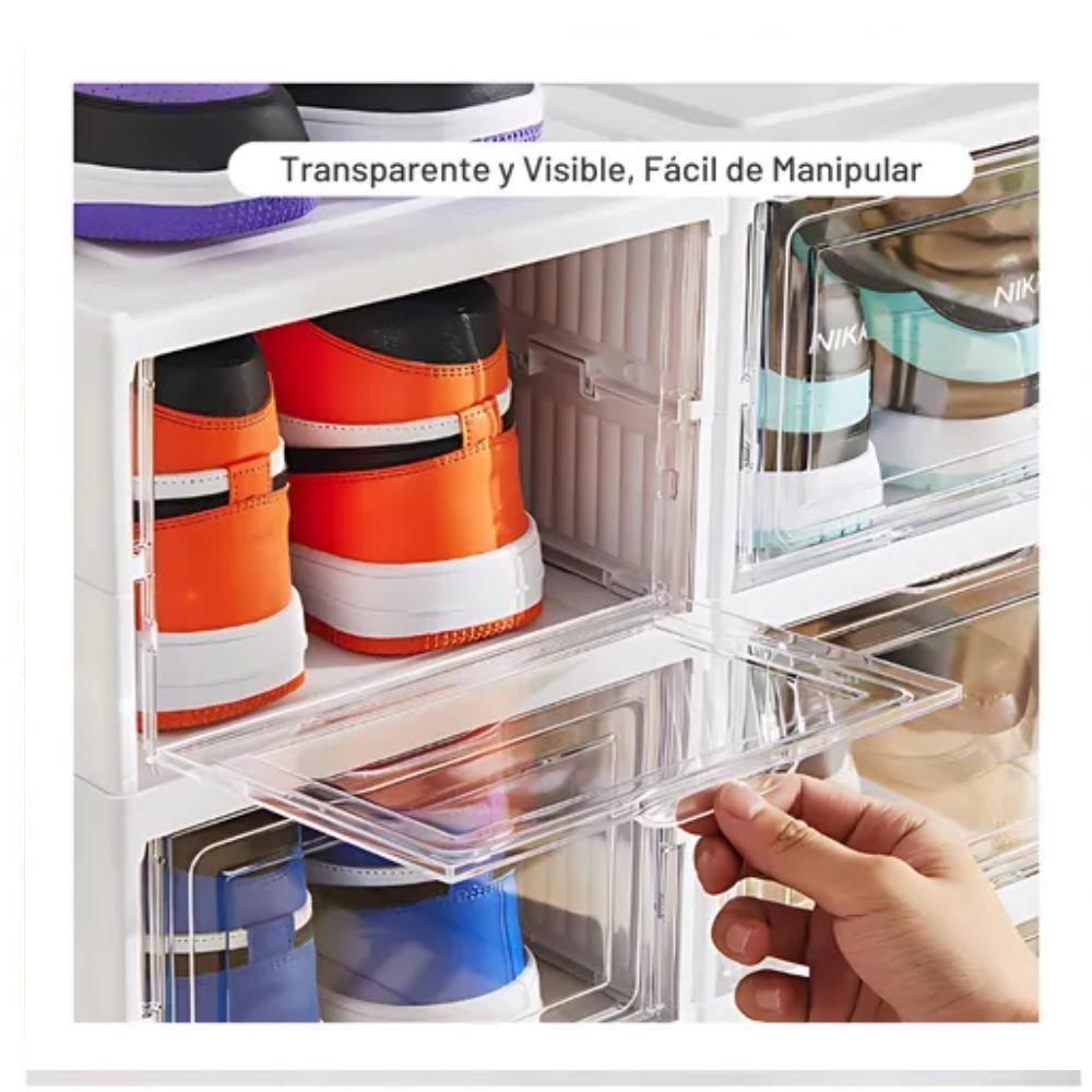 Armario Dobravel 3 Andares Sapateira Organizador De Brinquedos Automatico Caixa Empilhavel Multiuso - 4