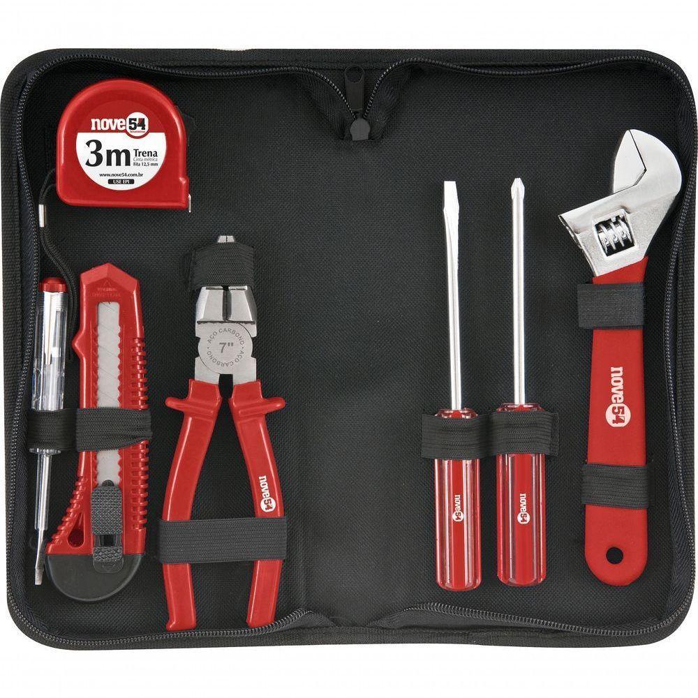 Jogo De Ferramentas Com 8 Peças Aço Carbono Kf008 - Nove54 - 1