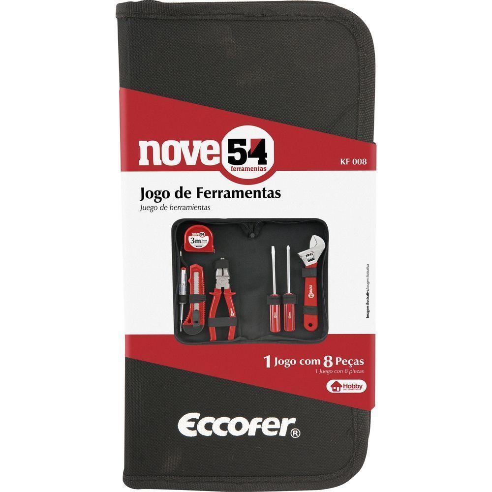 Jogo De Ferramentas Com 8 Peças Aço Carbono Kf008 - Nove54 - 2