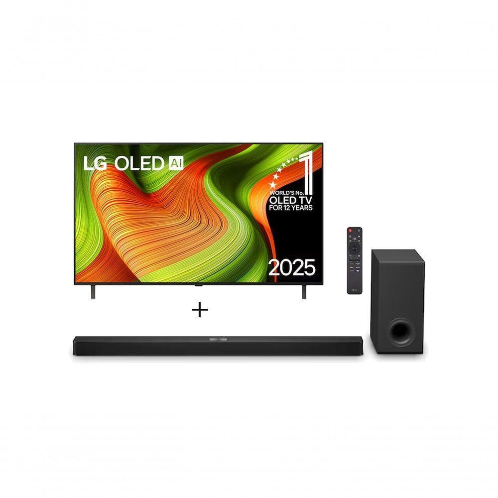 Combo Smart TV LG OLED AI B5 4K de 65 polegadas 2025 + Soundbar LG S90TY 5.1.3 Canais, 570W RMS, Dolby Atmos - 1