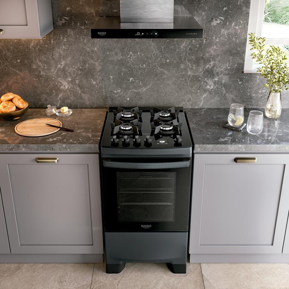 Fogão 4 Bocas Dako Supreme Painel Touch E Timer Bivolt - 8