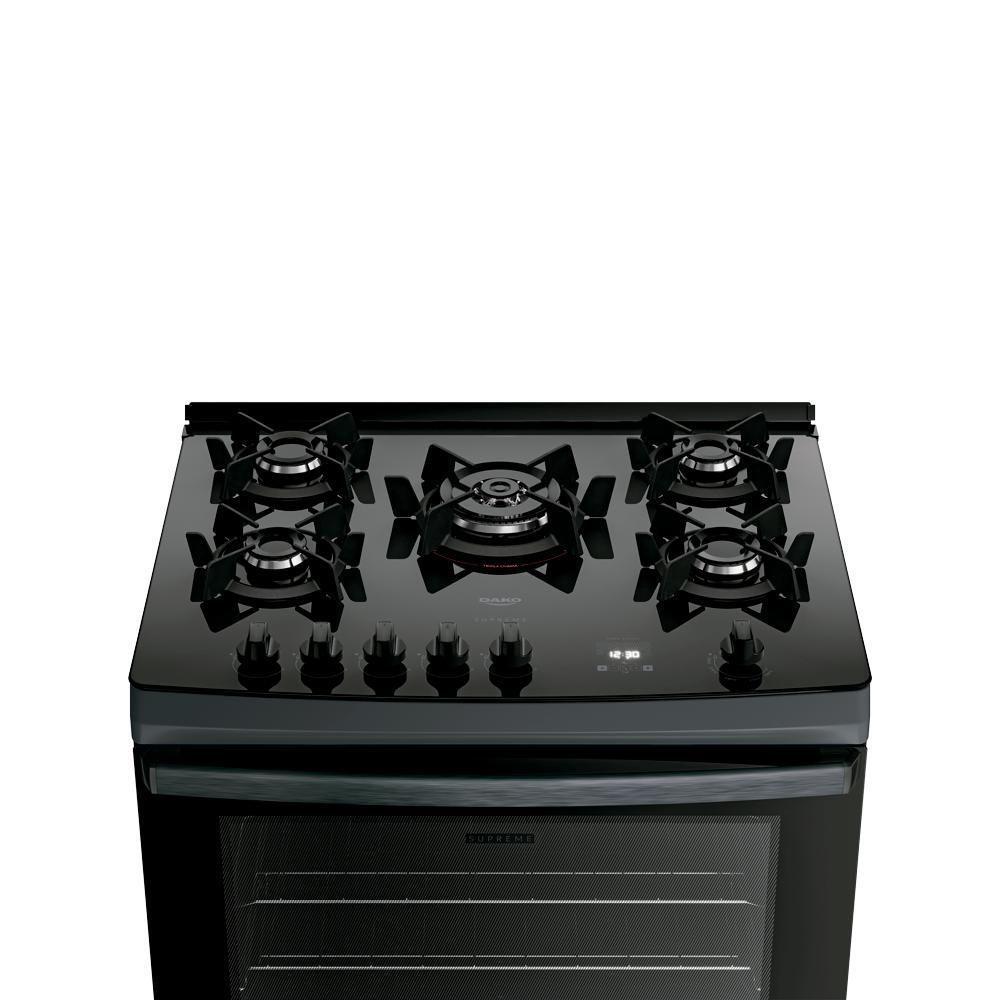 Fogão 5 Bocas Dako Supreme Timer Digital Titânio Bivolt - 2