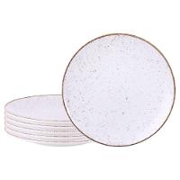 Kit 6 Prato Raso Tramontina Rústico Em Porcelana 28 Cm Marrom - 3