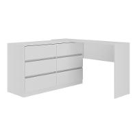Penteadeira De Canto 120cm 6 Gavetas Flex Multimóveis Mp4404 Branco - 7