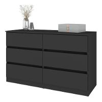 Cômoda Com 6 Gavetas 120cm Multimóveis Mp4396 Preto - 2