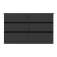 Cômoda Com 6 Gavetas 120cm Multimóveis Mp4396 Preto - 6