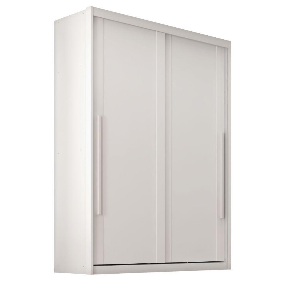 Guarda Roupas Casal 2 Portas De Correr 3 Gavetas Ravena Branco - 1
