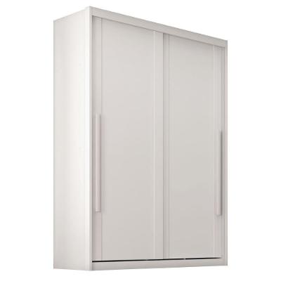 Guarda Roupas Casal 2 Portas De Correr 3 Gavetas Ravena Branco