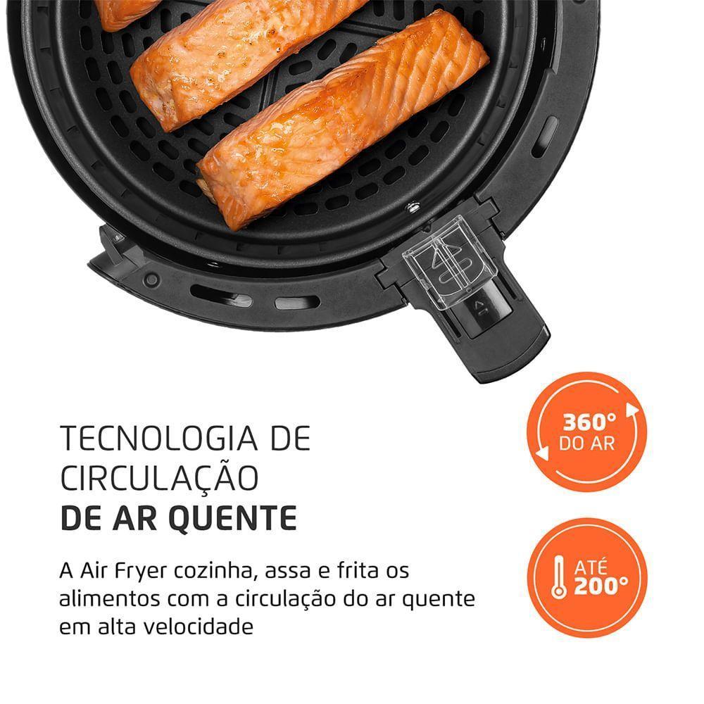 Fritadeira Sem óleo Air Fryer Pratic 3,6L Mondial AF-36-BI 110V/60HZ - 4