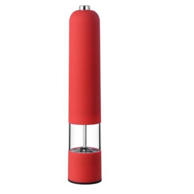 Moedor Eletrico Sal Grosso Pimenta Temperos Com Iluminacao Vermelho Gourmet Master Luxo Chef Vintage