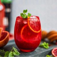 Kit 3 Copos Vermelho Jogo Vidro 475ml Bebidas Agua Suco Drink Casa Bar Restaurante Conjunto Luxo - 2