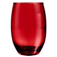 Kit 3 Copos Vermelho Jogo Vidro 475ml Bebidas Agua Suco Drink Casa Bar Restaurante Conjunto Luxo - 5