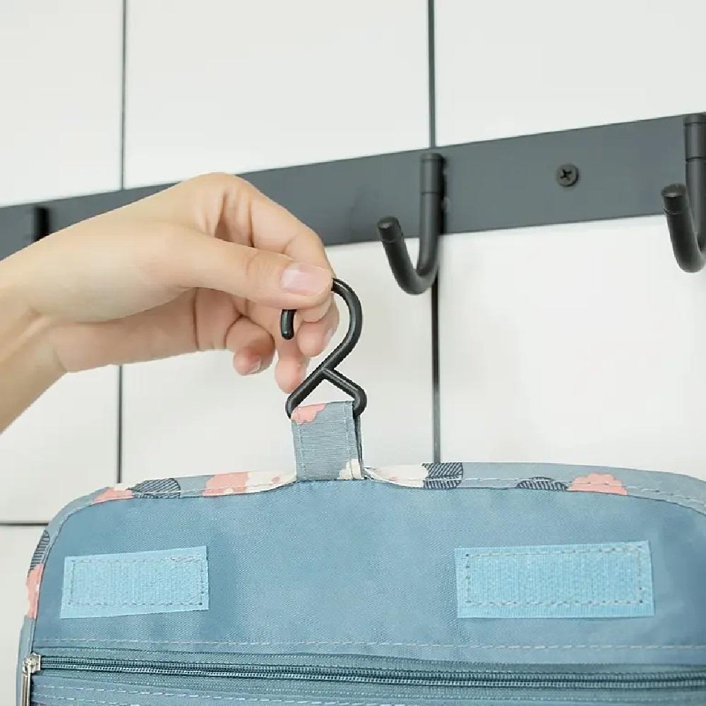Frasqueira Necessaire Bolsa De Viagem Cabide Organizador Cosmeticos Maquiagem Maleta Com Gancho Academia - 4
