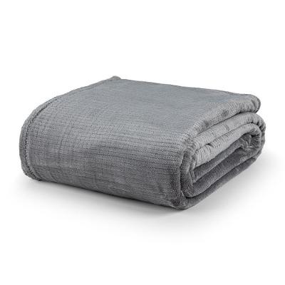 Cobertor Ultrasoft Dublin Queen 01 Peça 100% Poliéster - Cinza Lunar