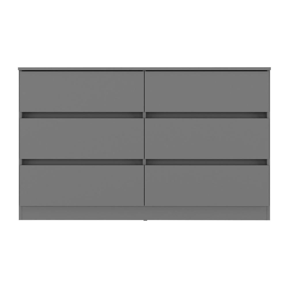 Cômoda Com 6 Gavetas 120cm Multimóveis Mp4396 Grafite - 3