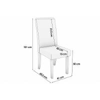 Cadeira De Cozinha íris 2cad142 Madeirado Kit 2 Un Canela-suede Grafite - Kappesberg - 2