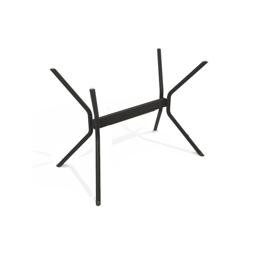 Base De Mesa P- Cozinha Loire M031 Aço S- Tampo Preto - Kappesberg - 1