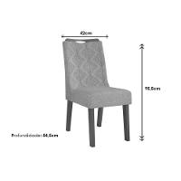 Kit 2 Cadeiras Sala Jantar Stela 2 Un Ipe-linho Bege - Dj Móveis - 2