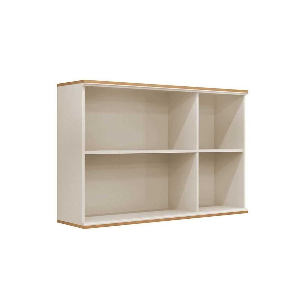 Armário De Cozinha Modulado Atena C- 3 Portas Reflecta 120cm Jequitiba-off White Fosco - Linea Brasil - 4