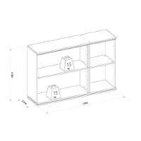 Armário De Cozinha Modulado Atena C- 3 Portas Reflecta 120cm Jequitiba-off White Fosco - Linea Brasil - 2