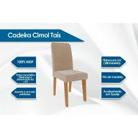 Kit 2 Cadeiras De Cozinha Taís 2 Un Cinamomo-linho Bege - Cimol
