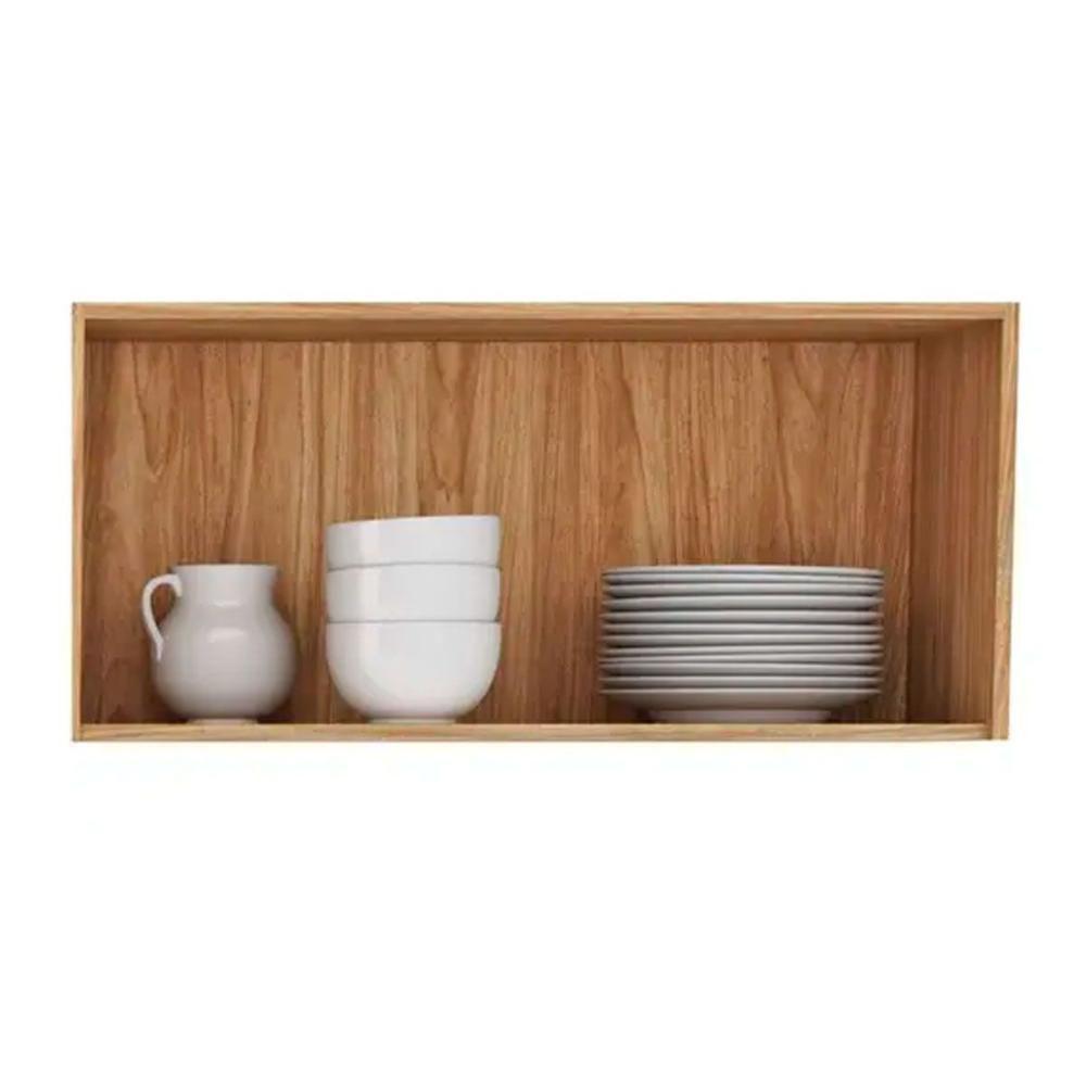 Armário Aéreo Cozinha Modulado Torino C- 1 Porta Basculante 70cm Mel-petroleo - Movelbento - 3