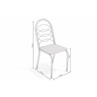 Cadeira De Cozinha Holanda 2c009nk Aço Kit 2 Un Niquel-boucle Bege Fendi - Kappesberg - 2