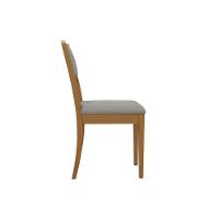 Kit 2 Cadeiras De Cozinha Alice 2cmm003ca Premium Madeira Maciça 2 Un Carvalho-linho Cinza - Kappesberg