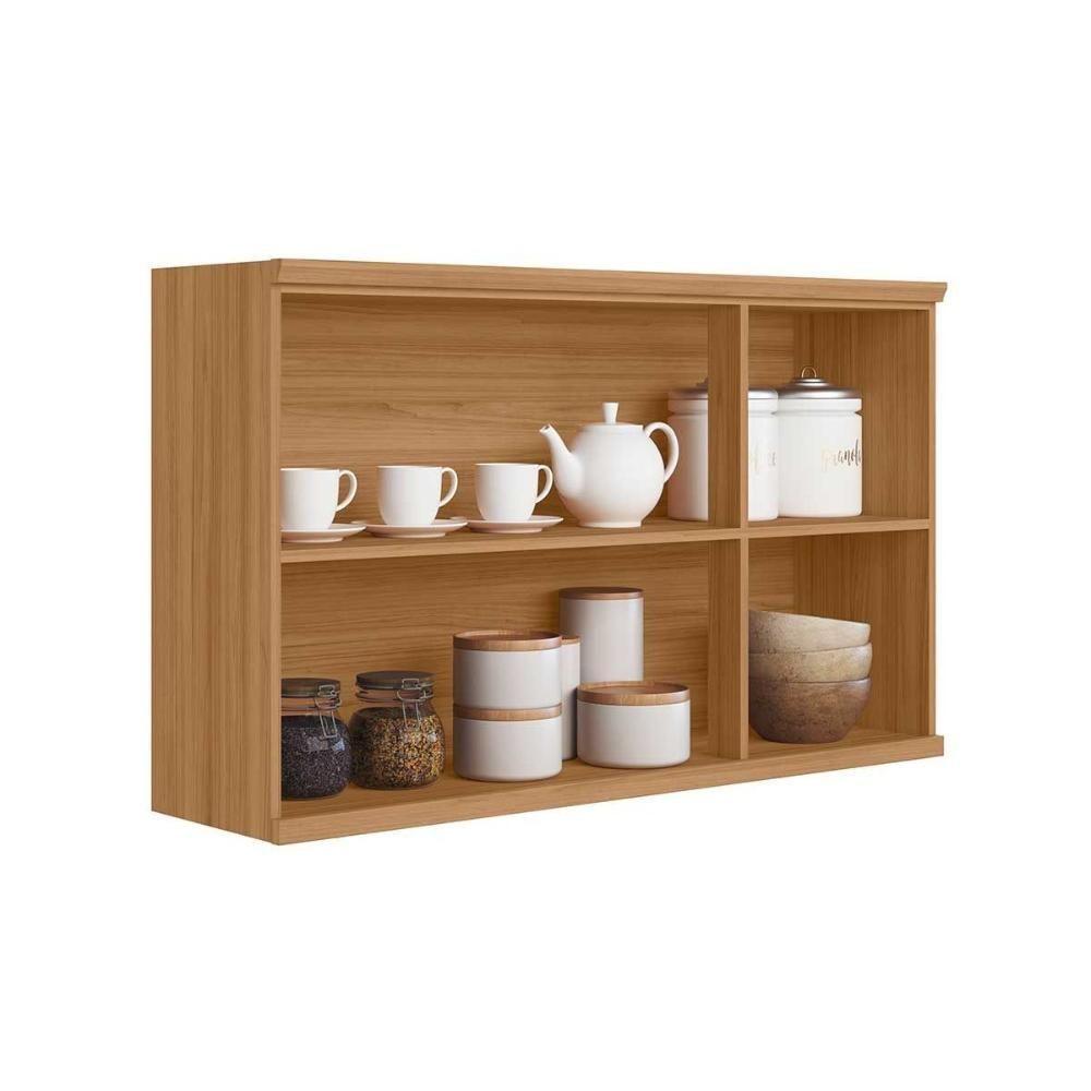 Armário Aéreo Cozinha Modulado Selene C- 3 Portas 120cm Jequitiba-off White Fosco - Linea Brasil - 4