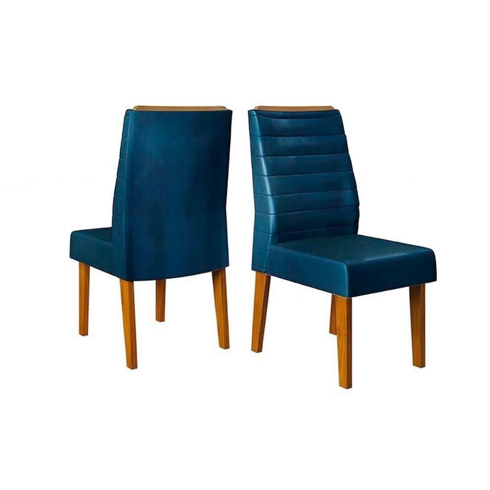 Cadeira De Cozinha Ondina Kit 2 Un Freijo-linho Bege - Dj Móveis - 3