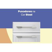 Cozinha Compacta Topazio C- 11 Portas ( 3 C- Vidro ) Preto - Telasul