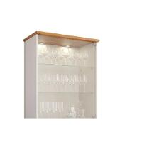 Cristaleira De Cozinha Luiza C- 4 Portas (2 De Vidro) Cinamomo-off White - Cimol - 7