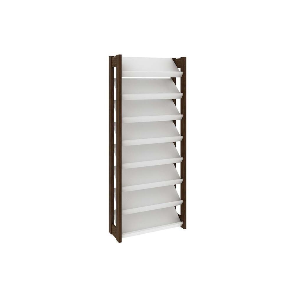 Armário Sapateira Casal Az1006 C- 8 Prateleiras Amêndoa-branco - Tecno Mobili - 5