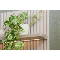 Módulo Prateleira Curva 140cm P- Painel De Sala Gris Fosco - Linea Brasil - 3