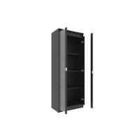 Cristaleira Sala Jantar Me-4189 C- 2 Portas De Vidro E 3 Prateleiras Preto - Tecno Mobili