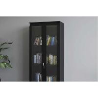 Cristaleira Sala Jantar Me-4189 C- 2 Portas De Vidro E 3 Prateleiras Preto - Tecno Mobili - 7