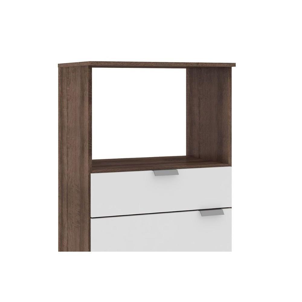 Paneleiro De Cozinha Modulado Retrô C- 1 Porta E 1 Gaveta Rustico-branco - Movelbento - 3