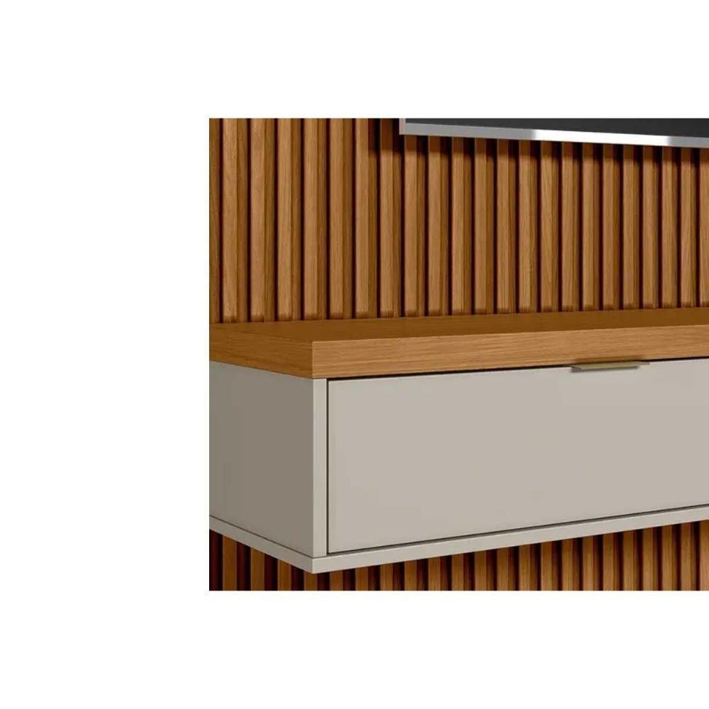 Módulo Nicho 220cm P- Painel De Sala Nature-off White - Linea Brasil - 3