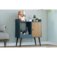 Aparador De Sala Jantar Mb 1058 C- 1 Porta Mel-petroleo - Movelbento - 1