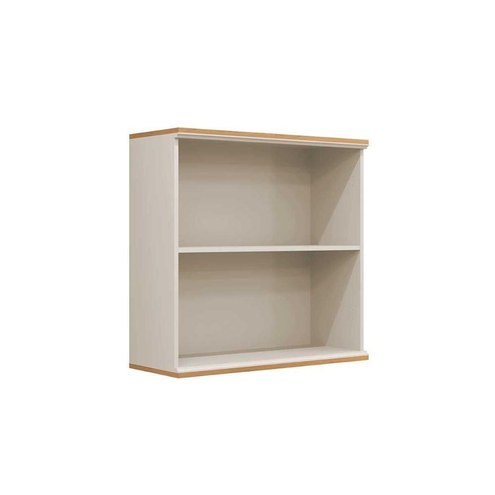 Armário De Cozinha Modulado Atena C- 2 Portas 80cm Jequitiba-off White Fosco - Linea Brasil - 4