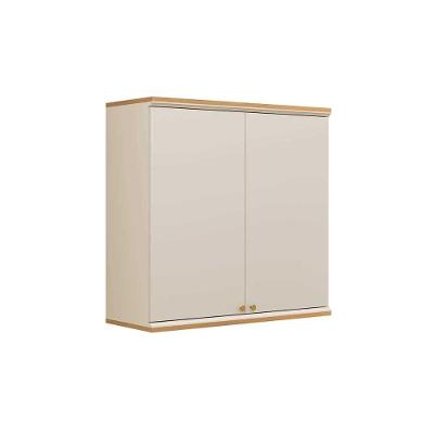 Armário De Cozinha Modulado Atena C- 2 Portas 80cm Jequitiba-off White Fosco - Linea Brasil