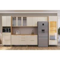 Armário De Cozinha Modulado Atena C- 2 Portas 80cm Jequitiba-off White Fosco - Linea Brasil - 6