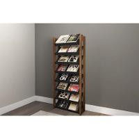 Armário Sapateira Casal Az1006 C- 8 Prateleiras Preto-nogal - Tecno Mobili - 1