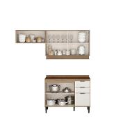 Cozinha Modulada Carraro Alpha Alpha 3 Peças (2aéreos+1balcão) C3p31 Freijo-off White-carraro - 3
