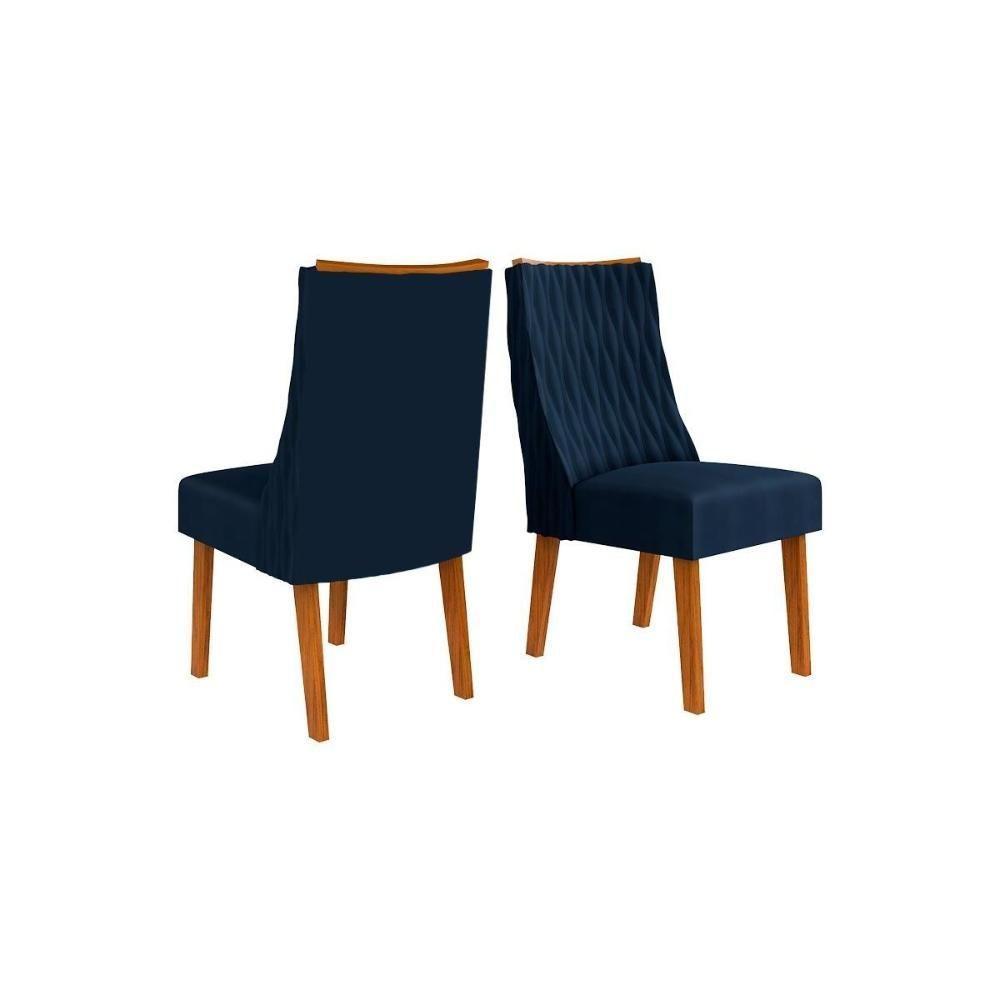 Cadeira De Cozinha Jade Kit 2 Un Freijo-linho Bege - Dj Móveis - 6