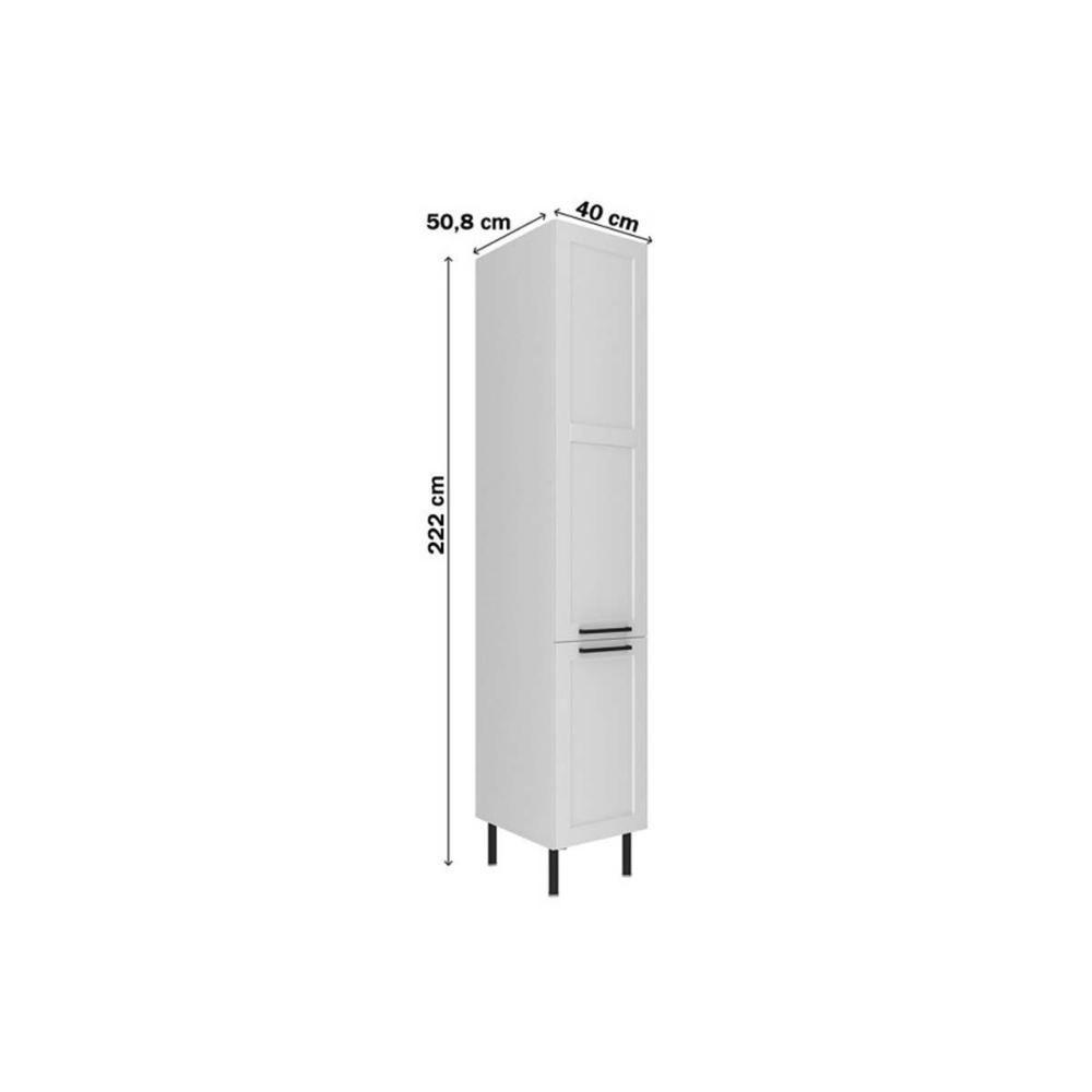 Paneleiro De Cozinha Modulado Cz-3339 C- 2 Portas 40cm Branco - Tecno Mobili - 2